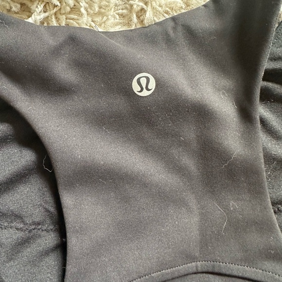 Lululemon Wunder Train Racerback Black Crop Top Size 12 - Picture 8 of 9